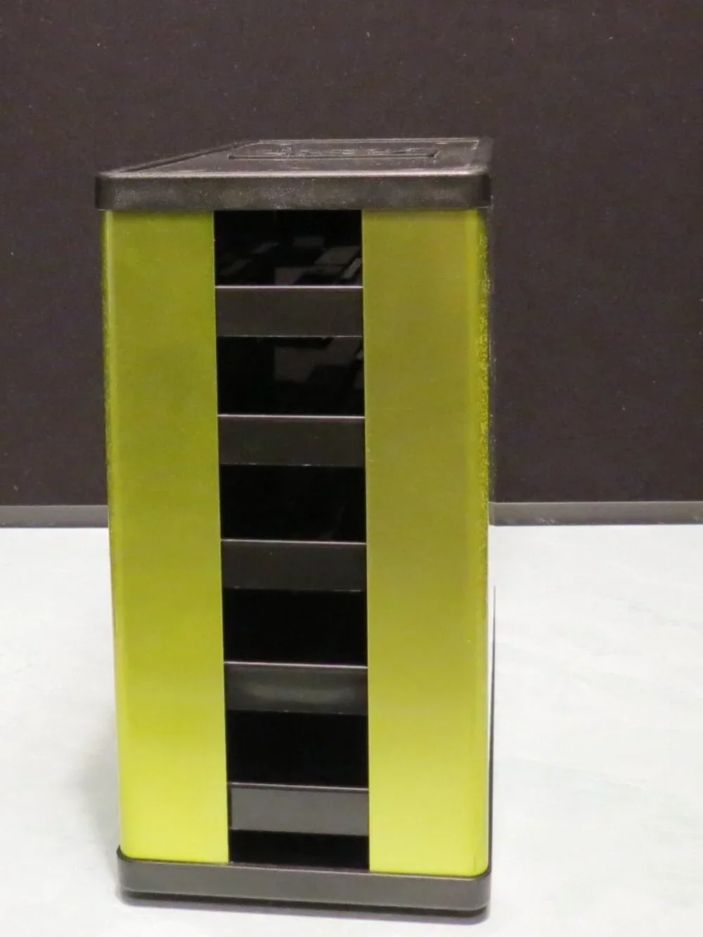 Cafe Stack Nespresso Pod Capsule Cabinet Vertical Skinny 5 Shelf Holds 60 (green